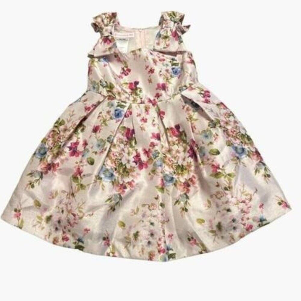 Bonnie Jean Baby Floral Sparkly Dress Girls Size 24 Months 2 available t…